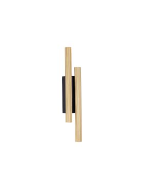 Nova Luce Paron - applique murale - 5,5 x 38 x 7 cm - 15W LED inclus - noir sablé et or
