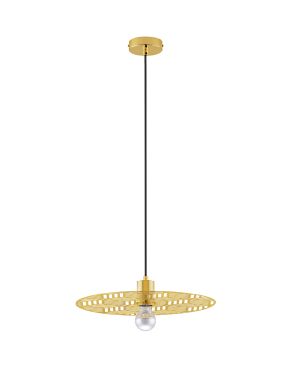 Nova Luce Eres - lampe suspendue - Ø 40 x 150 cm - or