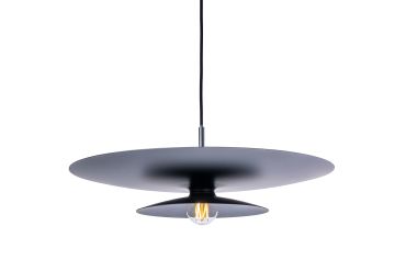 Artdelight Linares – suspension – Ø 50 x 16,5 cm – noir