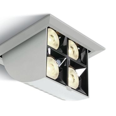 ONE Light Mirror Adjustable Boxes - spot encastré - 109 x 109 mm, 100 x 100 mm encastré - 16W LED inclus - blanc