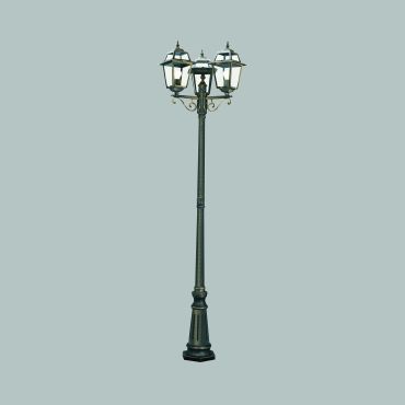 Searchlight New Orleans - lampadaires - Ø 55 x 226,6 cm - IP44 - noir et or