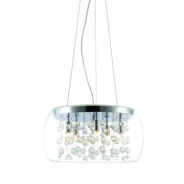 ONE Light Classic - lampe suspendue - Ø 40 x 120 cm - chrome