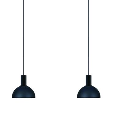 ONE Light E27 Round 2L - lampe suspendue - Ø 20 x 219,5 cm - noir