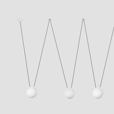 Faro Mine - lampe suspendue 4L - blanc mat - plastique