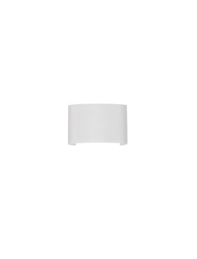 Nova Luce Duomo - applique murale extérieure - 12 x 8 x 3,7 cm -  5W LED inclus - IP54 - blanc sablé