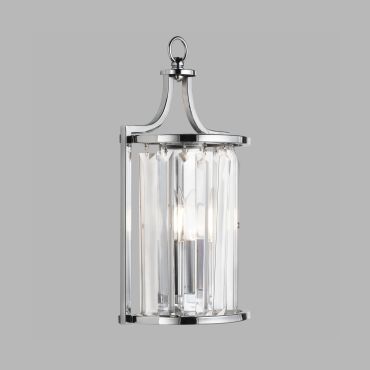 Searchlight Victoria - applique murale - 8 x 35 cm - chrome et transparent