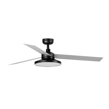 Faro Cruiser Tak 3 L - ventilateur de plafond avec lumière - Ø 132 cm - noir mat et aluminium - 4000K