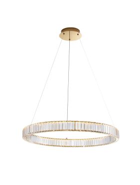 Nova Luce Aurelia - suspension - Ø 80 x 150 cm - 47W LED dimmable inclus - or