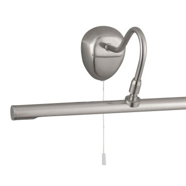 Searchlight LED Picture Lights - applique murale avec interrupteur à tirette - 36 x 13 cm - 1W LED incl. - argent satiné