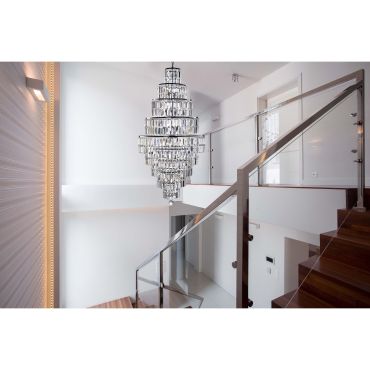 Searchlight Empire - lustre - Ø 60 x 297 cm - chrome