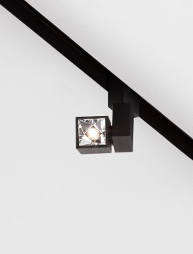 Nova Luce Buxton L - luminaire sur rail magnétique - 3,6 x 5,7 x 10,5 - 2,5W LED inclus - noir