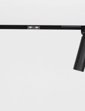 Nova Luce Planet - mini spot sur rail - 3,6 x 2,2 x 3 cm - 2W LED inclus - noir