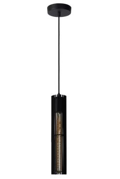 Lucide Lionel - lampe suspendue - 6,5 x 11 x 180 cm - noir