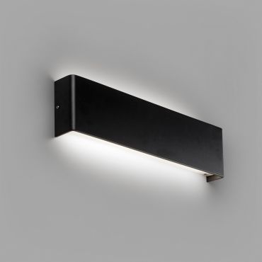 Faro Nash - applique murale - 37 x 4 x 9 cm - 16W LED inclus - noir mat