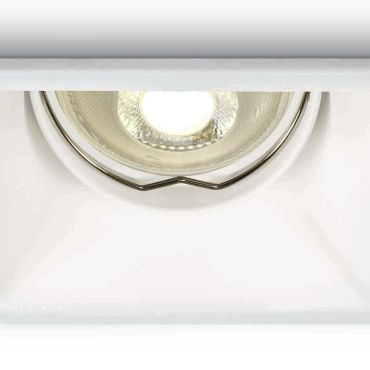 ONE Light Dark Light Square Spots - spot encastrable - 90 x 90 mm, 80 x 80 mm format encastrable - blanc