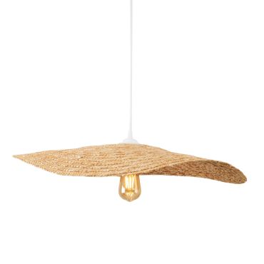 Maxlight Nap - lampe suspendue - Ø 60 x 155 cm - brun clair et blanc