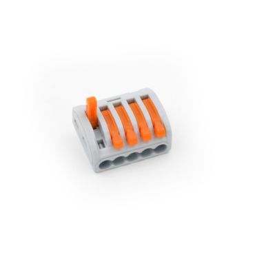 Elmark - Borne à boucle wago à 5 pôles 4mm².