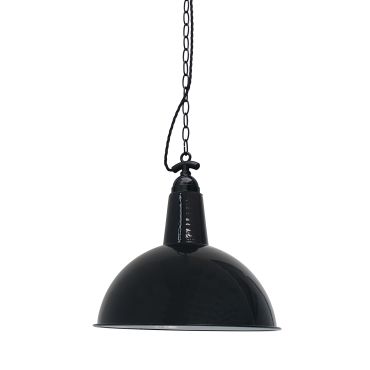 Faro Lou - lampe suspendue - Ø 52 x 51 cm - noir brillant