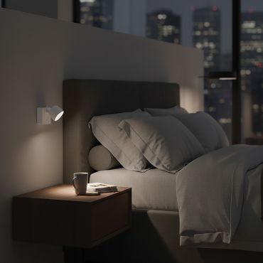 VK Lighting Pop - applique murale - 8 x 8 x 11,7 cm - 5,8W LED inclus - blanc