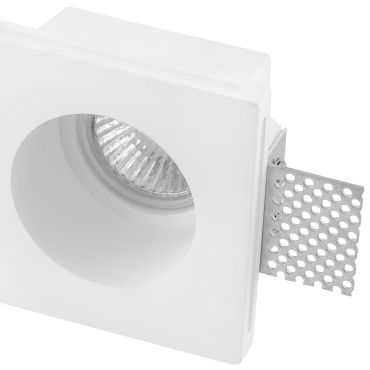 Nova Luce Tobia - spot encastré - 95 x 95 mm, 90 x 90 mm format encastré - plâtre blanc
