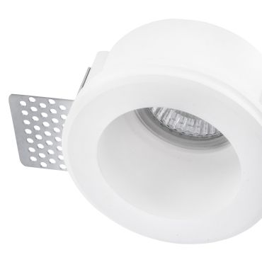 Nova Luce Tobia - spot à encastrer - Ø 88 mm, Ø 92 mm à encastrer - plâtre blanc