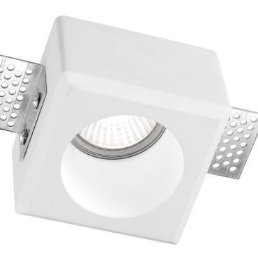 Nova Luce Cosimo - spot encastré - 80 x 80 mm, 85 x 85 mm format encastré - plâtre blanc