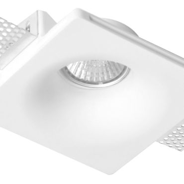Nova Luce Tobia - spot encastré - 120 x 120 mm, 125 x 125 mm format encastré - plâtre blanc