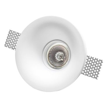 Nova Luce Cosimo - spot à encastrer - Ø 120 mm, Ø 125 mm à encastrer - crépi blanc