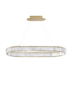 Nova Luce Aurelia - suspension - 92 x 37 x 150 cm - 48W LED dimmable inclus - or