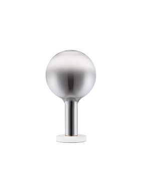 Nova Luce Nostos - lampe de table - Ø 20 x 35 cm - 3W dimmable LED inclus - verre fumé et or