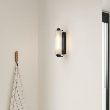 Nordlux Nimal - applique murale - 7,8 x 12,5 x 35 cm - IP44 - noir