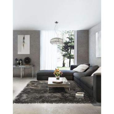Nova Luce Valence - lampe suspendue - Ø 42 x 140 cm - blanc