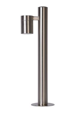 Lucide Arne - lampe de jardin - 50 cm - 5W LED inclus - IP44 - chrome satiné