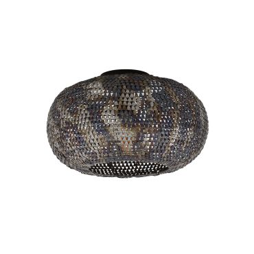 Vico Armor - plafonnier - Ø 40 x 20 cm - noir brun