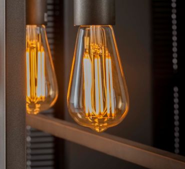 Ampoule LED à filament goutte d'eau dimmable - E27 - 6W - 2100K