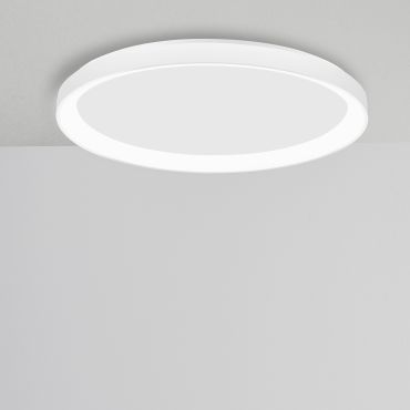 Nova Luce Pertino - plafonnier - Ø 48 x 6 cm - 38W LED dimmable inclus - blanc sable