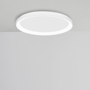 Nova Luce Pertino - plafonnier - Ø 38 x 6 cm - 30W LED dimmable inclus - blanc sable