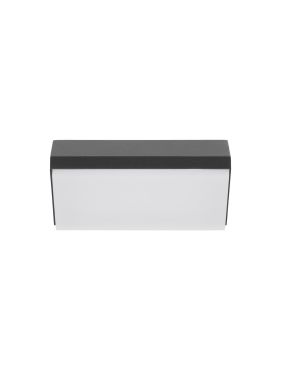 Nova Luce Zenon - applique murale extérieure - 18 x 9 x 7,5 cm - 10W LED inclus - IP65 - anthracite foncé