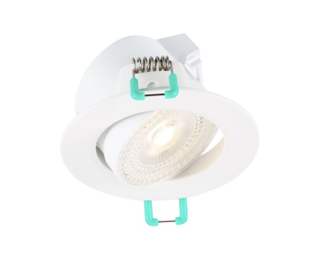 Sylvania Start Eco Spot - spot encastré - Ø 87 mm, 74 mm encastré - 5,5W LED dimmable inclus - IP44 - blanc