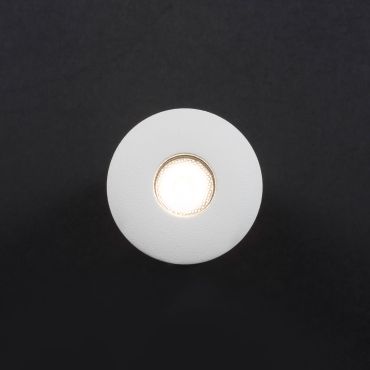 Nova Luce Petit - spot à encastrer - Ø 62 mm, Ø 55 mm à encastrer - 9W LED inclus - IP42 - blanc sable