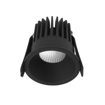 Nova Luce Petit - spot à encastrer - Ø 62 mm, Ø 55 mm à encastrer - 9W LED inclus - IP42 - noir sable