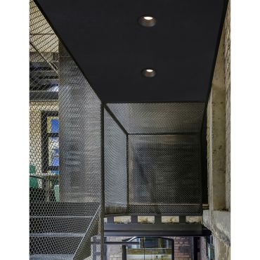 Nova Luce Petit - spot à encastrer - Ø 62 mm, Ø 55 mm à encastrer - 9W LED inclus - IP42 - noir sable