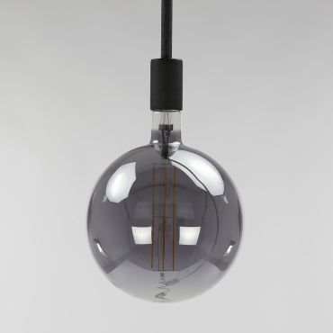 Vico Lampe à filament LED dimmable - Ø 20 x 28 cm - E27 - 8W - 2700K - gris