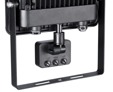Sylvania Start Flood Flat - spot avec capteur infrarouge - 15,6 x 20,1 x 5,7 cm - 28W - IP54 - noir