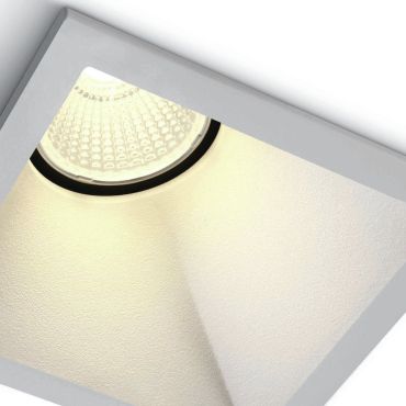 ONE Light 8W Asymmetric Range - spot encastré - 82 x 82 mm, 73 x 73 mm format encastré - 8W LED inclus - blanc
