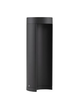 Nova Luce Tien - lampe de jardin - 9 x 25 cm - 9W LED inclus - IP54 - anthracite foncé
