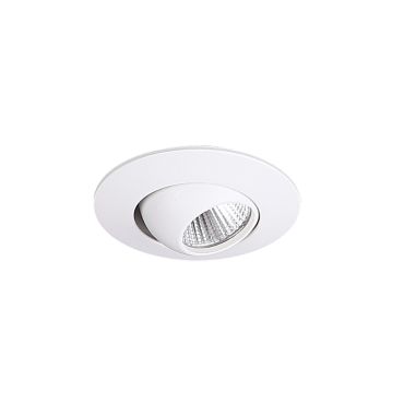 Maxlight Yuca Round Tilted - spot encastré 1L - Ø 55 mm, Ø 45 mm taille d'encastrement - 3W LED inclus - blanc