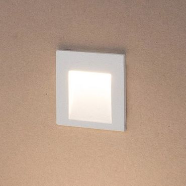 Nova Luce Krypton - applique encastrée - 8 x 7 x 8 cm - 3W LED inclus - IP54 - blanc