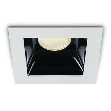 ONE Light Shop Square Boxes - spot encastré - 62 x 62 mm, 57 x 57 mm taille d'encastrement - 6,5W LED dimmable inclus - blanc