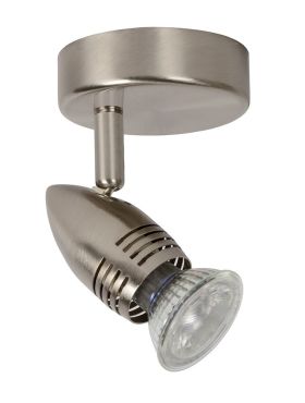 Lucide Caro - spot en saillie - 9 x 13 x 9 cm - 5W LED inclus - chrome satiné